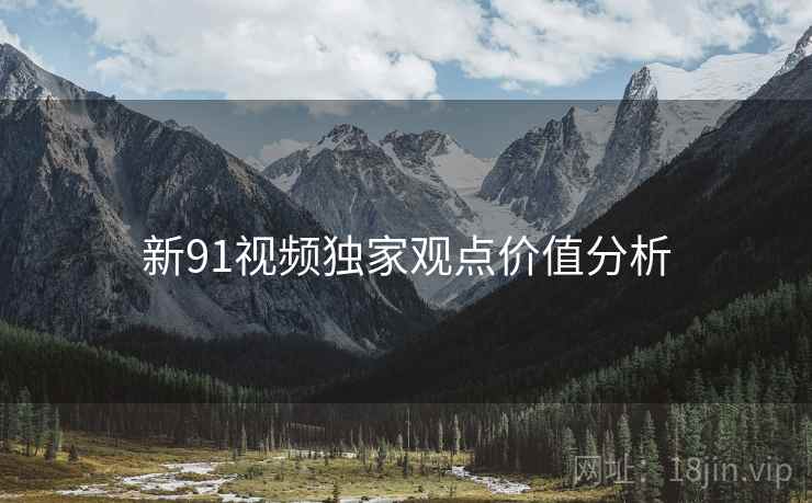 新91视频独家观点价值分析